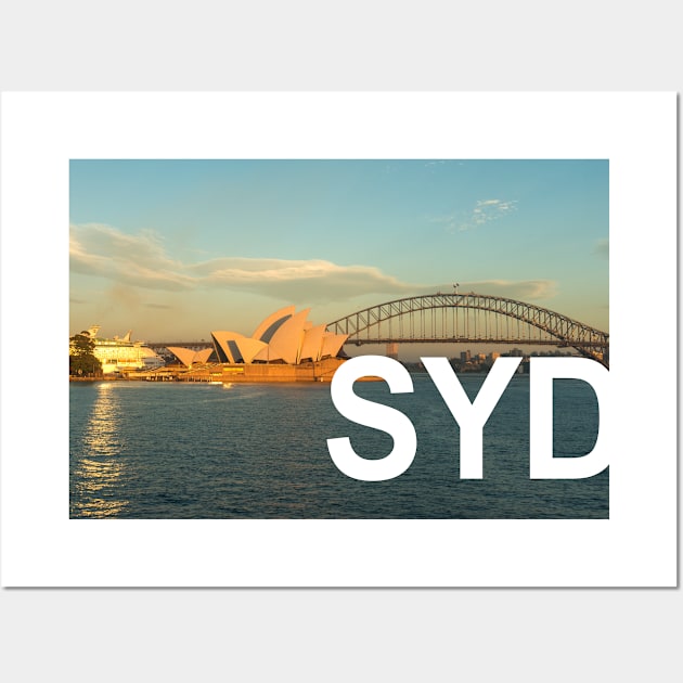 Sydney Harbour bridge and opera House Wall Art by downundershooter